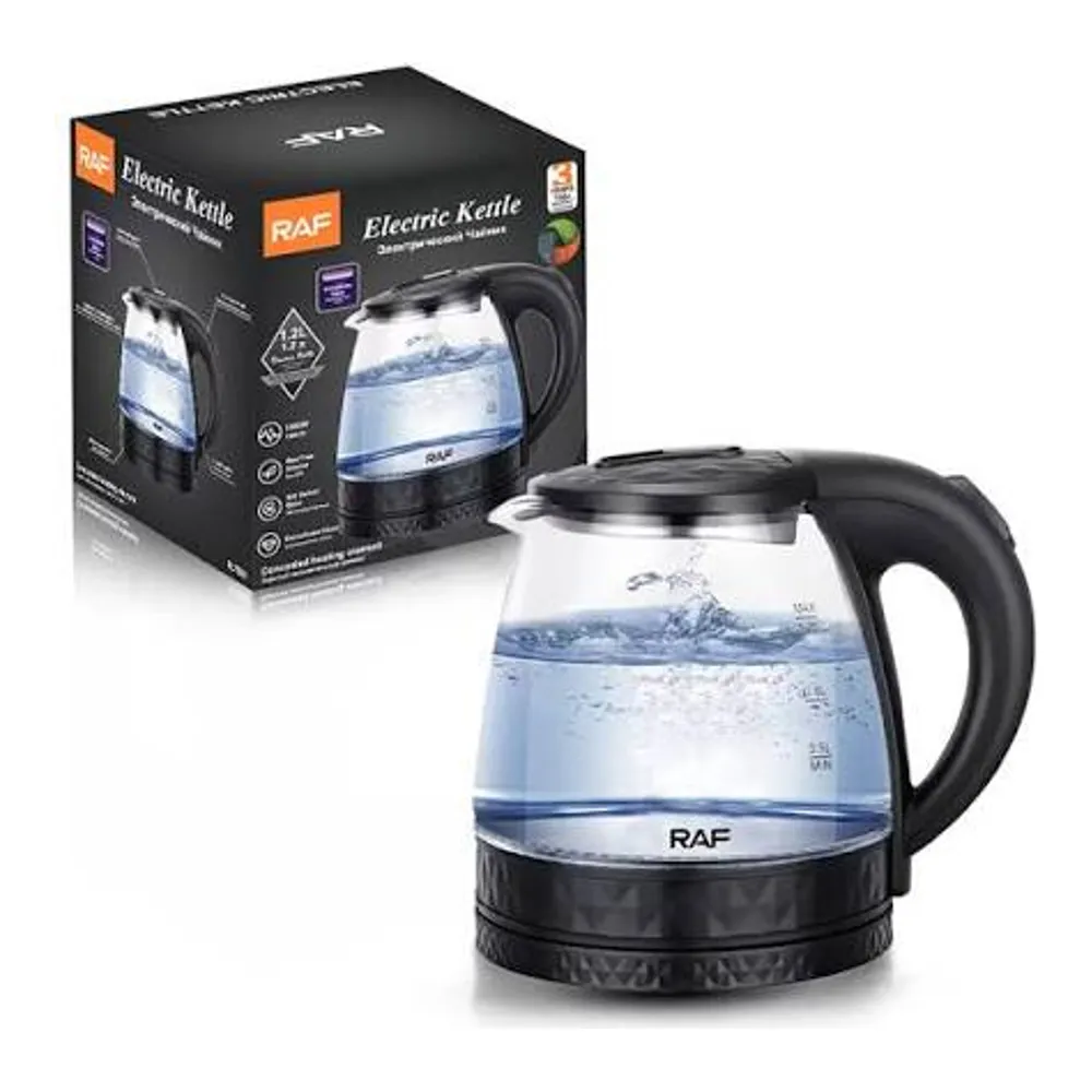 Cafeteira elétrica de vidro 2 L com luz